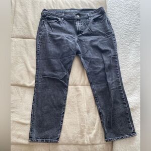 Old Navy Black Denim Mid-Size Boyfriend Jeans Size 12
